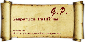 Gasparics Palóma névjegykártya